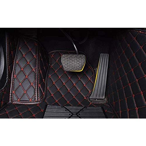 ランキング第1位 Maidao Car Custom All Weather Floor Mats， Automotive Floor Mats， Car Decor Accessories for Dodge Charger 2016-2019 Red