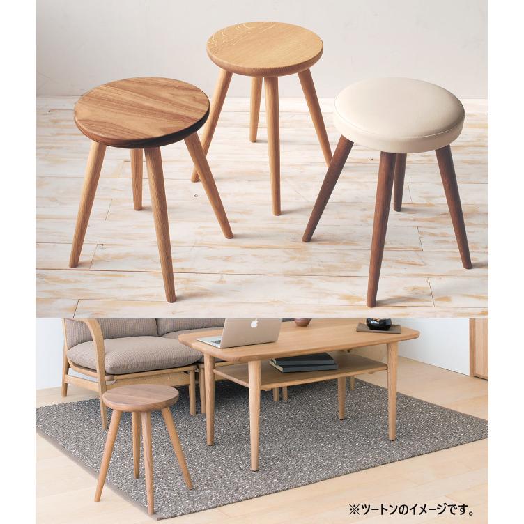 飛騨産業 クレセント スツール SD602 コンビ ウォールナット色 ダイニング チェア 食堂椅子 板座 ナラ オーク 無垢 HIDA | 飛騨産業 | 02