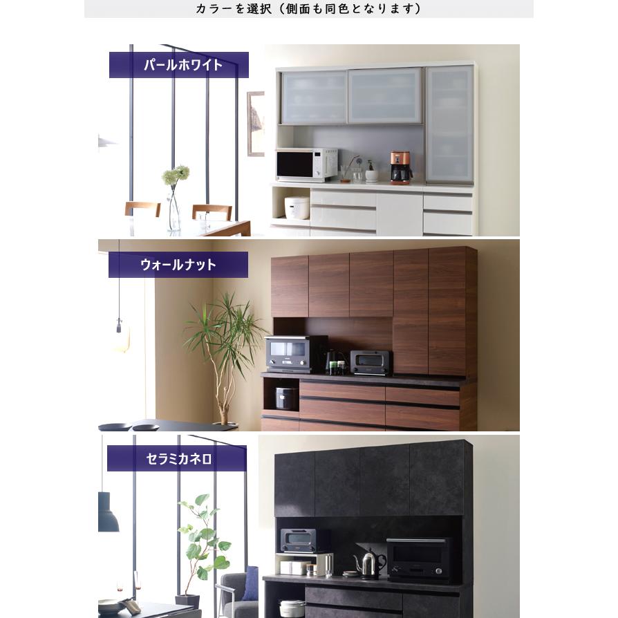 25【新品未使用】 【レビュー特典】パモウナ EC EM 食器棚 120×50×197.5 ECA-1200R ダイニングボード キッチン 収納 オープン スライド ガラス ウォールナット ブラック 【1827665928】(65442円)