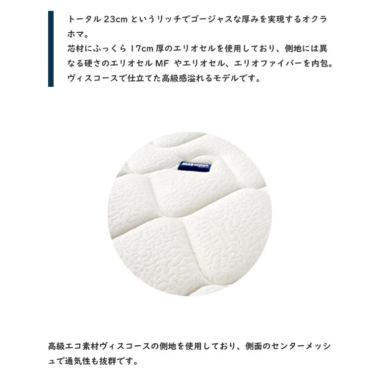 マニフレックス オクラホマ D ダブル 腰痛 マットレス 高反発 ノンスプリング ノンコイル イタリア製 人気 正規品_2