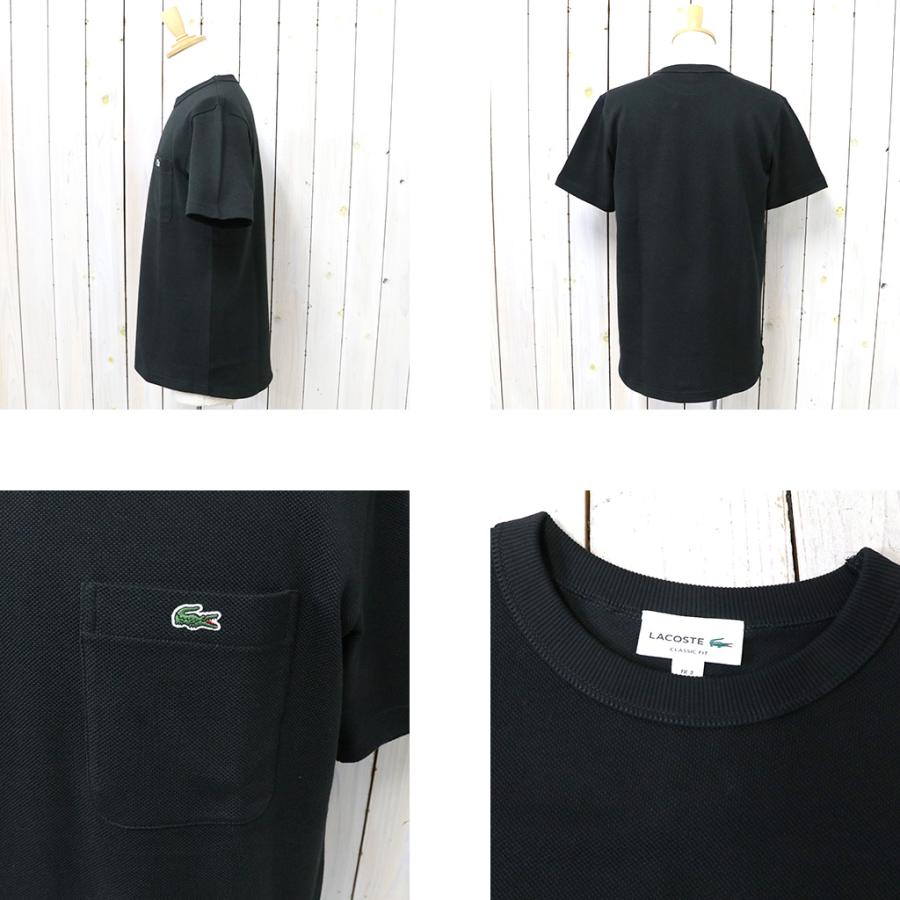 【10%OFFクーポン配布中】LACOSTE (ラコステ)『BIG PIQUE ポケットTシャツ』(BLACK)｜muldershop｜04