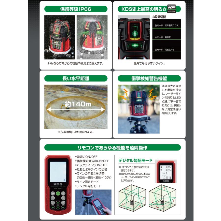 ムラテックKDS 電子整準グリーンレーザー 本体のみ DSLP-90RG ムラテックKDS 電子整準グリーンレーザー 本体のみ DSLP-90RG