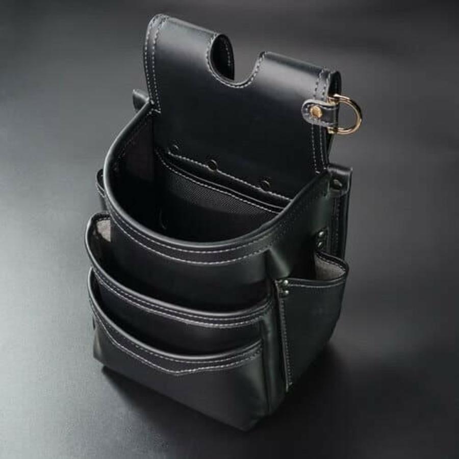 フジ矢　黒金　腰袋3段　AB-23BG Amazon | フジ矢 腰袋3段 黒金 LIGHT PU LEATHER SERIES AB-23BG
