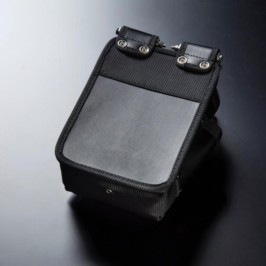 うつかげ様 WORKERZ EXIT 腰袋2段S EXT-KB02SBK フェイクレザー メタル