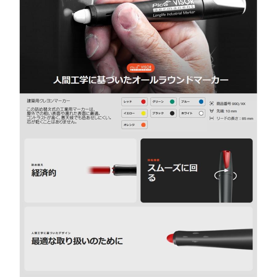 PICA MARKER (ピカマーカー) Pica Visor パーマネント工業用マーカー