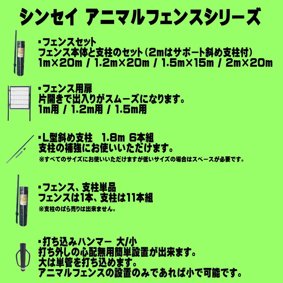 シンセイ アニマルガードフェンス用扉 1.5m用 防獣フェンス 害獣 シンセイ アニマルガードフェンス用扉 1.5m用 防獣フェンス 害獣