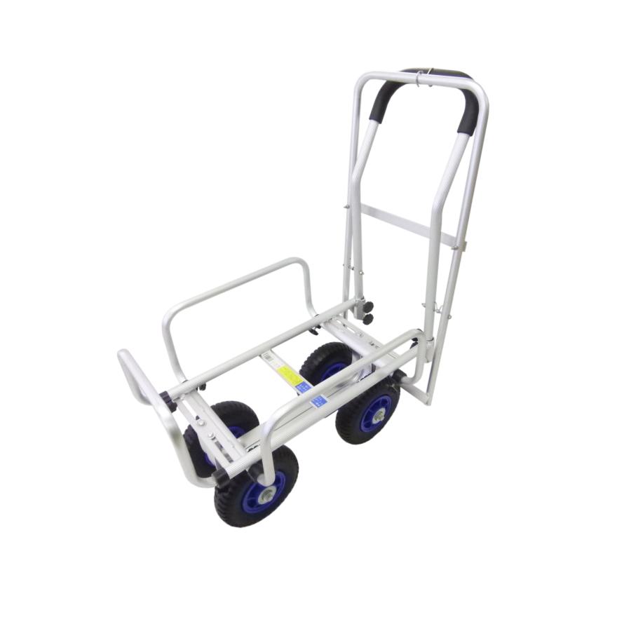 【在庫処分】SHINSEI アルミハウスカー(8ｲﾝﾁ) シンセイ 伸縮アルミハウスカー 8 インチノーパンクタイヤ ブレーキ