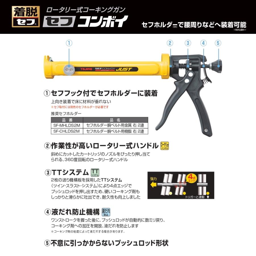 Tajima（タジマ） ロータリー式コーキングガン セフコンボイ セフ