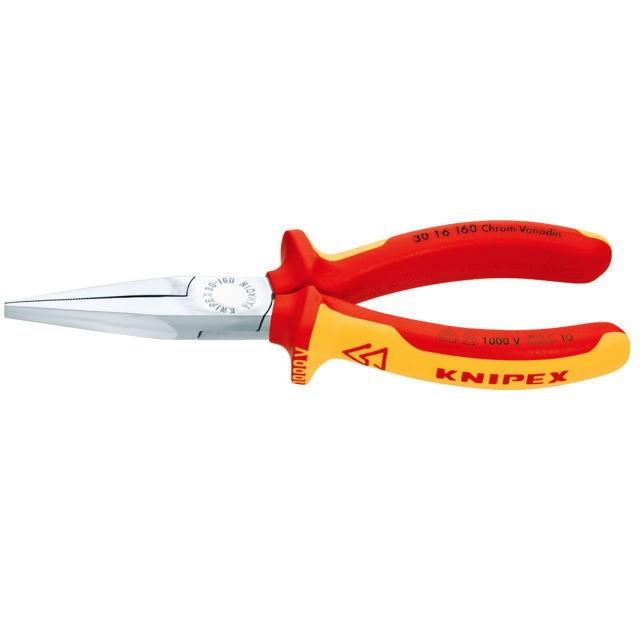 KNIPEX（クニペックス）3016-160 絶縁ロングノーズプライヤー 160mm 