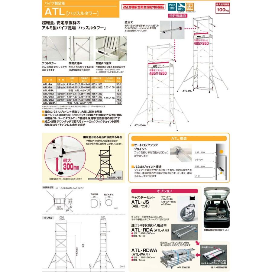 Pica(ピカ) ハッスルタワー ATL-WA用中階セット ATL-WS2A ATL Pica(ピカ) ハッスルタワー ATL-WA用中階セット ATL-WS2A ATL