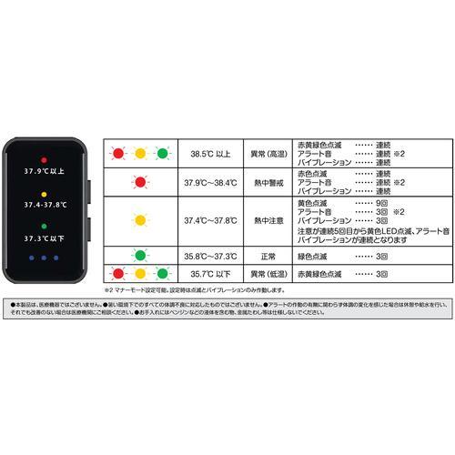 充電式 熱中症対策ウォッチ 熱中症アラートバンド 1個 LINXAS 熱中