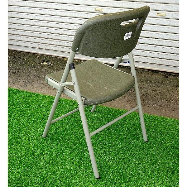 折り畳み式 イージーキャリー ガーデンチェア OD色 カーキ色 国防色 オリーブグリーン D52 訳あり 特別提供品 パイプ椅子｜mulhandz｜03