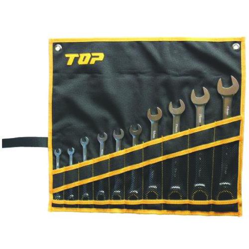 トップ(TOP) ラチェットコンビセット RCW-10000S qqffhab TOP工業 ラチェットコンビセット 7-24mm 工具袋付き RCW-10000S