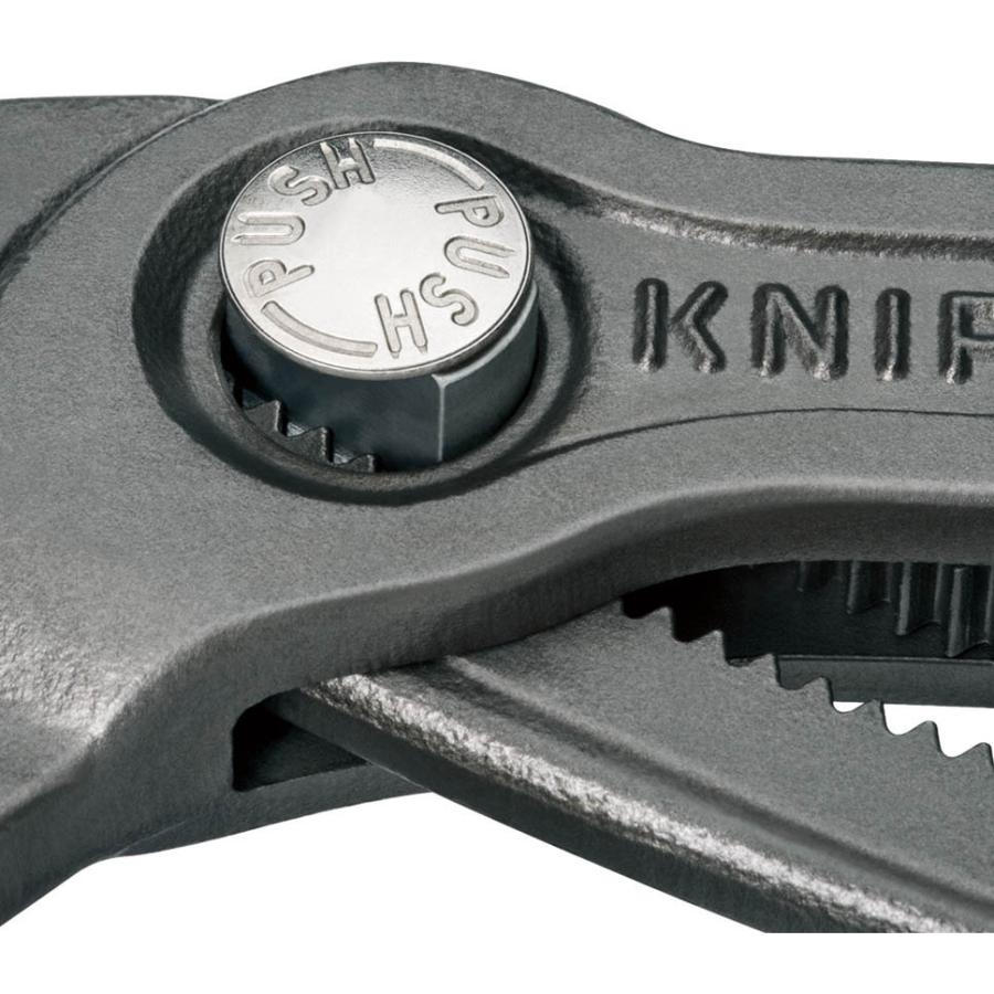 KNIPEX 8701-125SB ウォーターポンププライヤー コブラ 125mm 亜鉛合金メッキ/プラスチックコート｜mulhandzy｜02