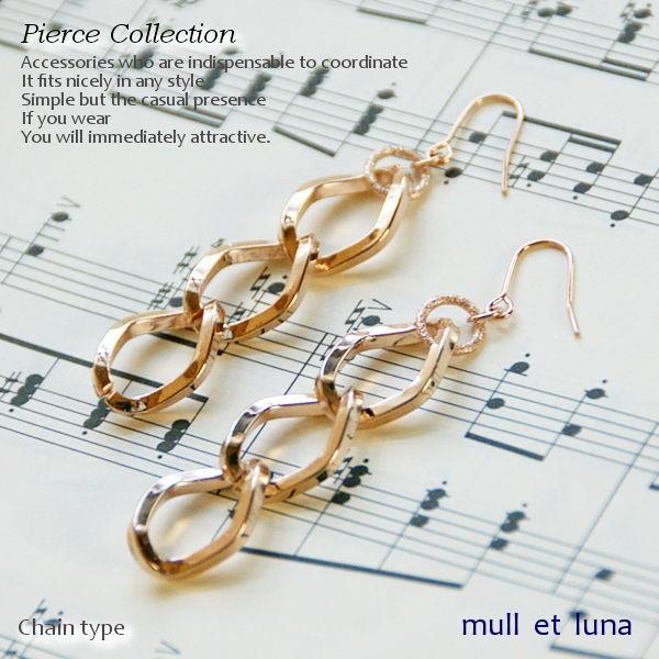 ピアス,レディース,メタルチェーンピアス,Three : mull et luna Yahoo