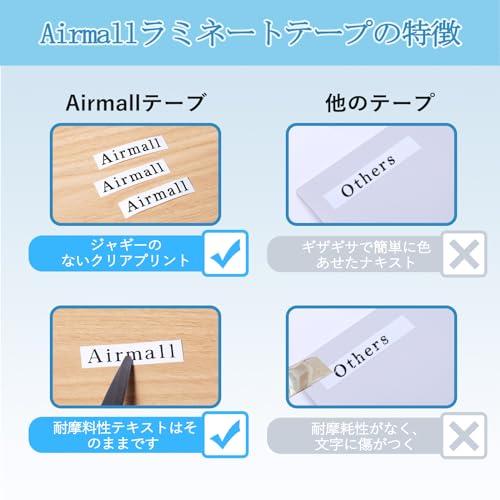 Airmall カシオ ネームランド テープ 9mm 12mm 18mm 白 XR-9WE XR-12WE XR-18WE 黒文字 互換 CASIO Nameland ねーむらんどテープカートリッジ カシオラベルライ｜multicoloredstore｜03