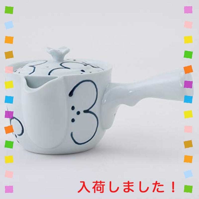 値下げ 波佐見焼 雀口急須 花紋柄 スーパーステンレス茶こし付 急須 Www We Job Com