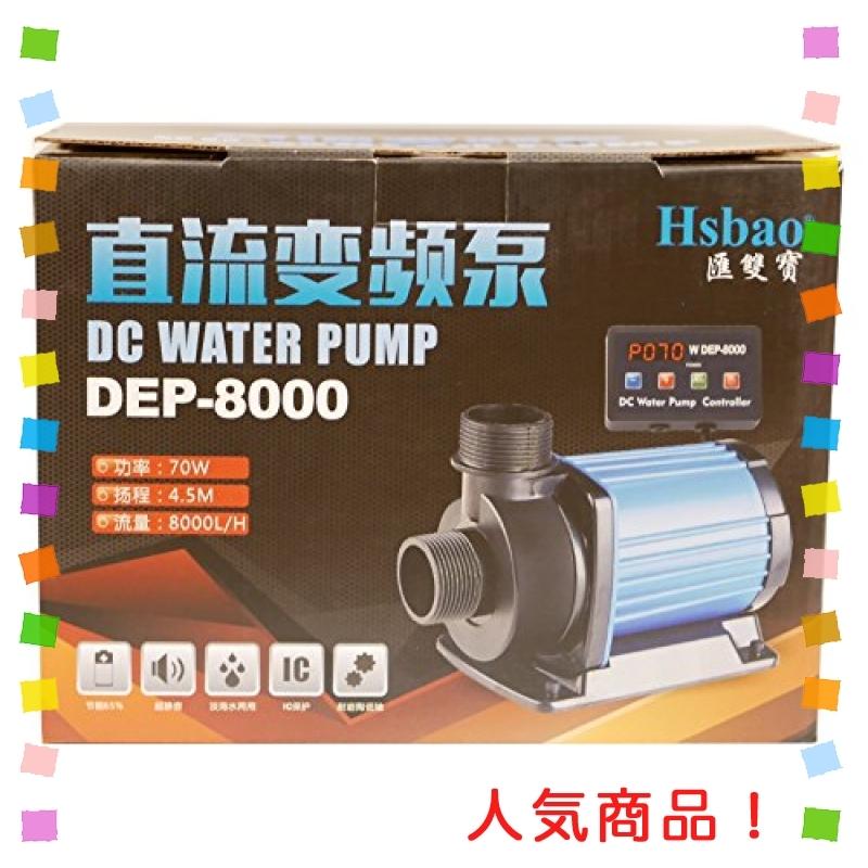 HSBAO DEP-8000 吐出量8000L/H (毎分133L) 揚程4.5m DCポンプ 水中