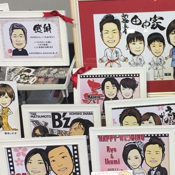 お名前のポエム入りディフォルメ似顔絵1名様☆ミニパネル送料無料