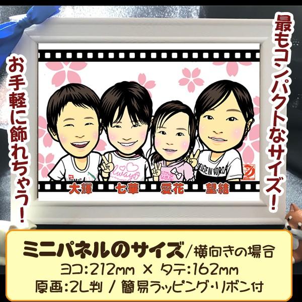 開業プレゼントにぴったりの【お店の看板イラスト入り似顔絵ミニパネル