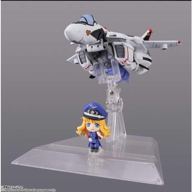 【新品/即納】TINY SESSION マクロスF VF-25F メサイアバルキリー アルト機 with シェリル 約100mm 塗装済み フィギュア｜multipleshop｜03