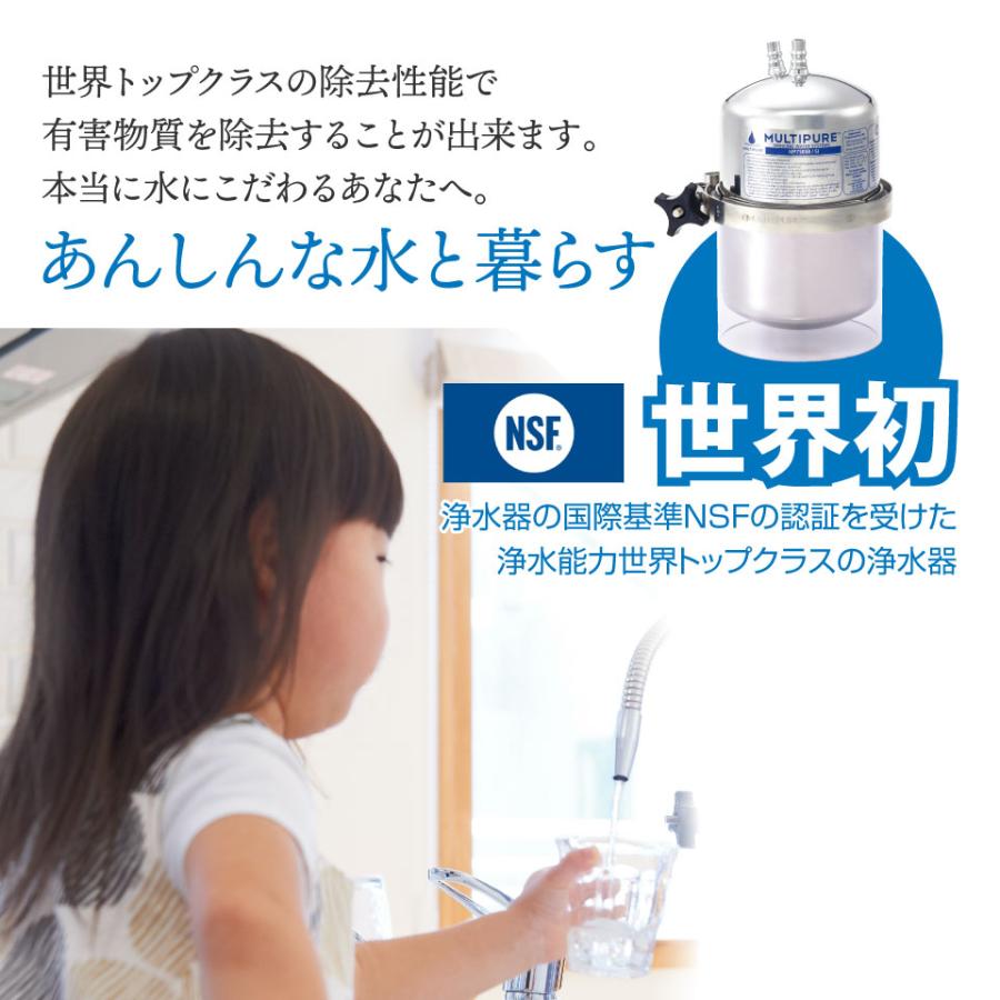 マルチピュア浄水器 ビルトイン MODEL-750BJ 98項目除去 高性能