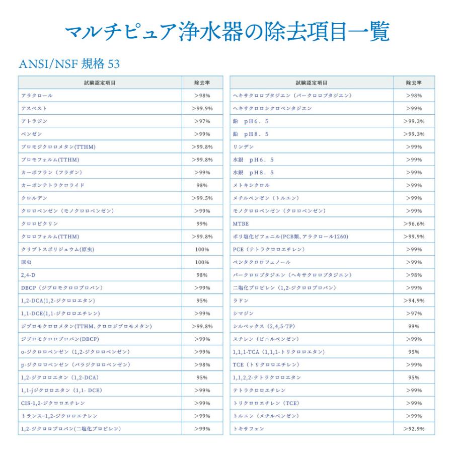 ウィルス除去 マルチピュア Aquaextra 浄水器 ステンレス カウンタートップ EXCT |  | 19