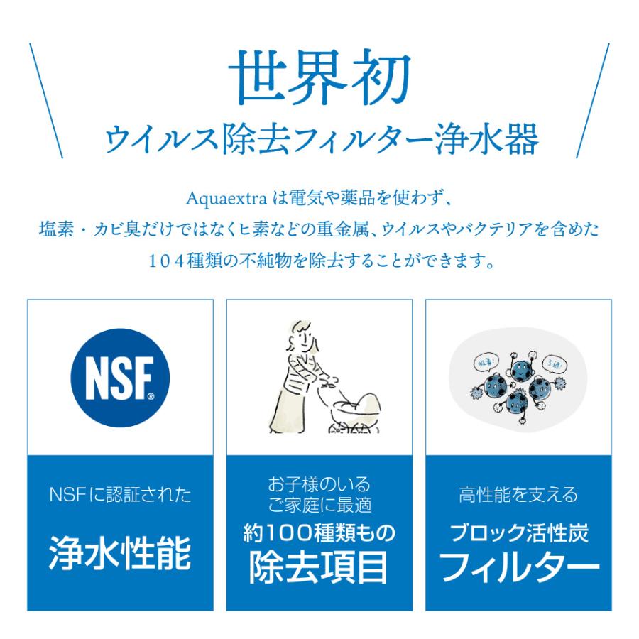 ウィルス除去 マルチピュア Aquaextra 浄水器 ステンレス カウンタートップ EXCT |  | 04