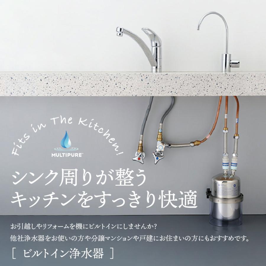 マルチピュア浄水器 Aquasmart 400BG（ビルトイン兼用水栓） : マルチ