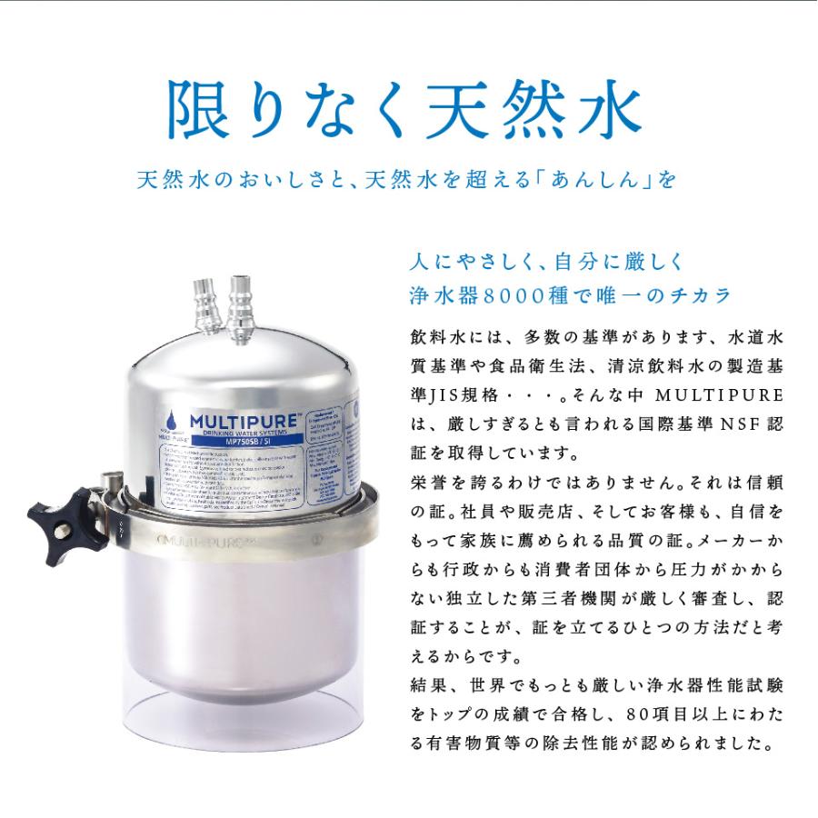 マルチピュア浄水器 ビルトイン D400BJ 98項目除去 高性能