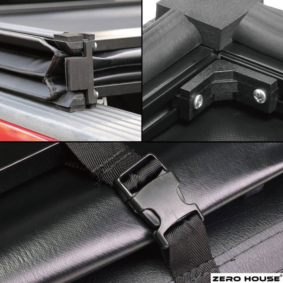 大人気商品！トヨタ　ハイラックス　GUN125　トノカバー　3つ折り ブラック 荷台 カバー 車種専用 設計 リアゲート デッキ 保護 ハイラックス　TOYOTA HILUX |  | 05
