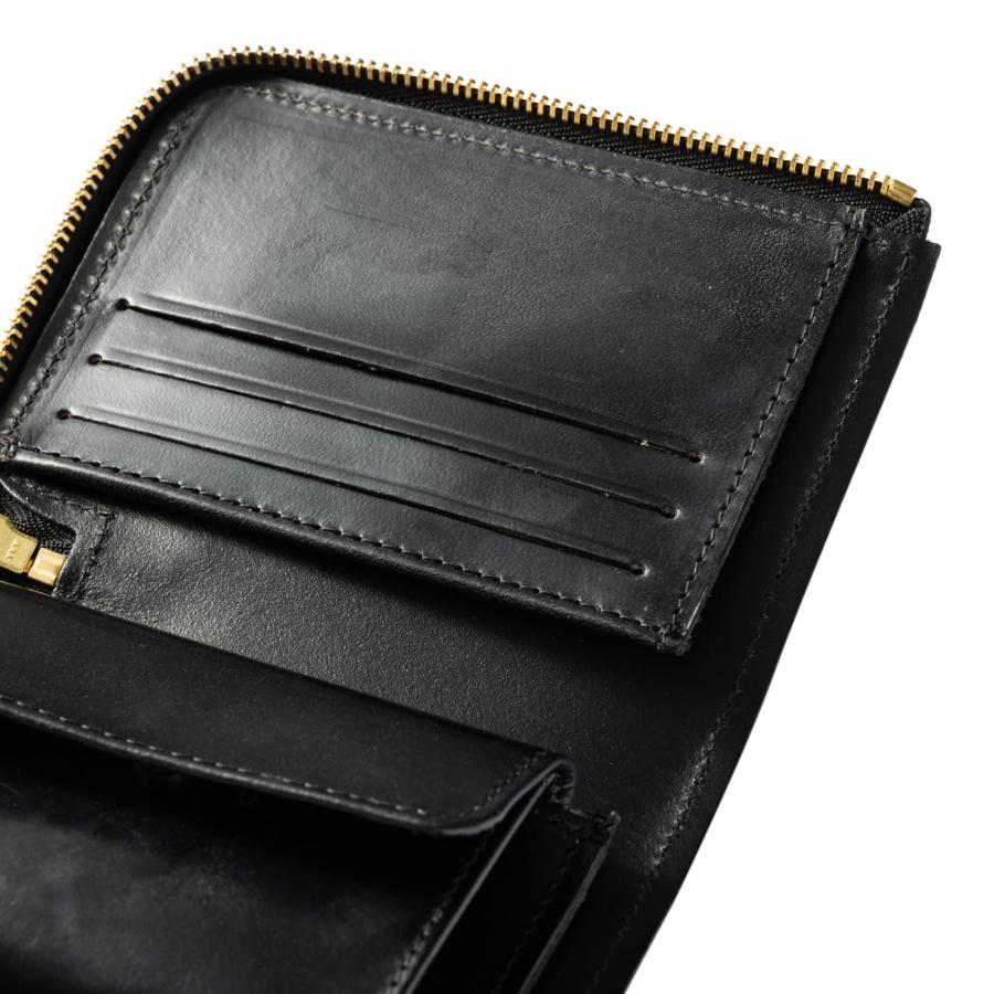 正規品NROYAL グレンロイヤル 財布 二つ折り 本革 ミニ財布 レザー L字型ファスナー メンズ レディース 本革 牛革 コンパクト おしゃれ シンプル ブランドの画像