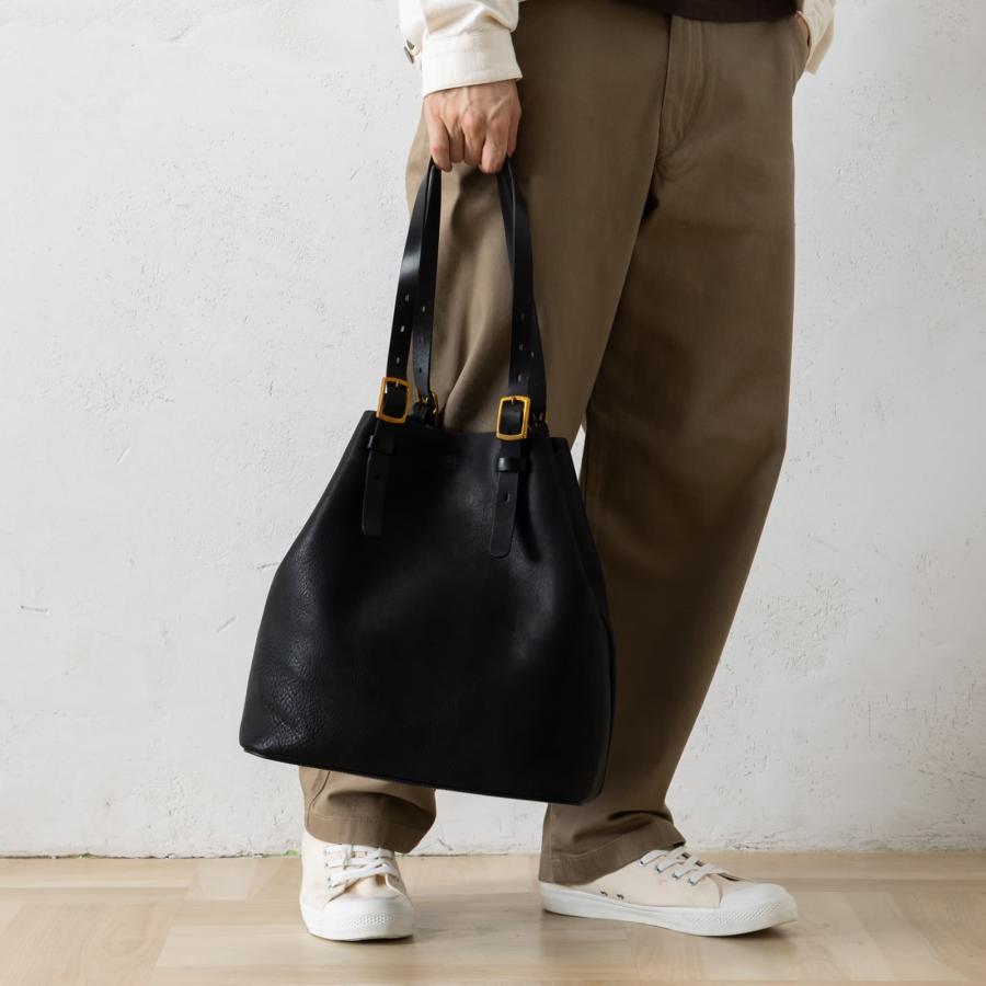 ボーノ 正規品W スロウ バッグ トートバッグBUCKLE TOTE Lバックル