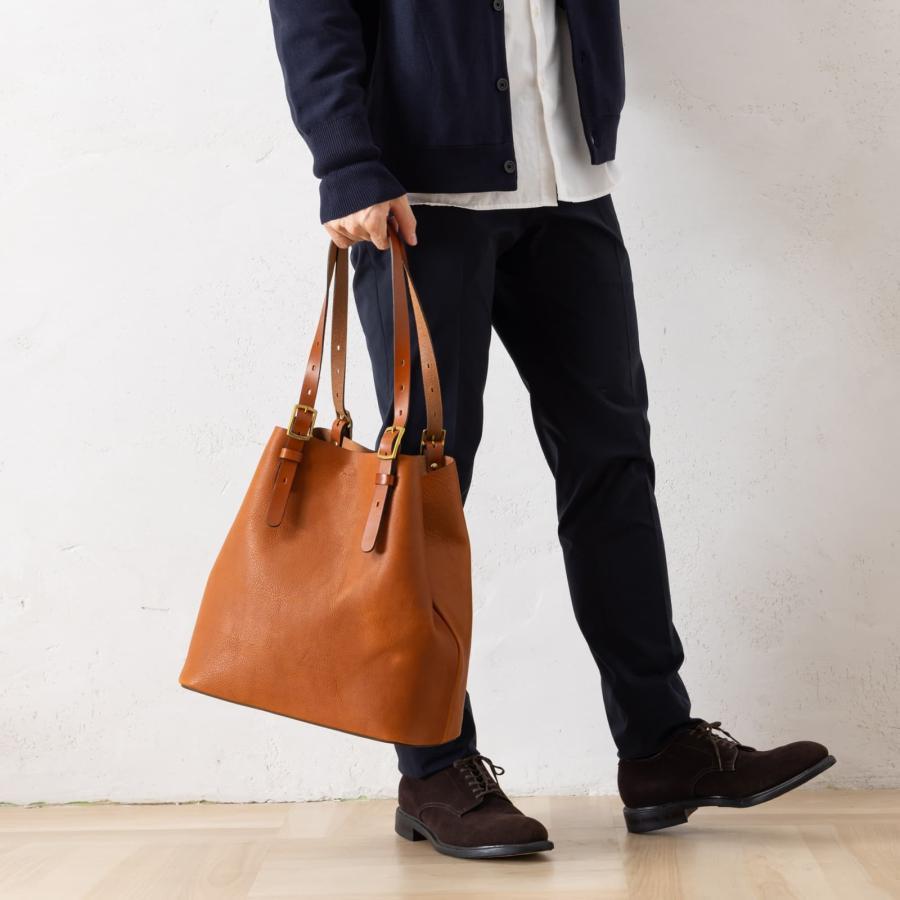 ボーノ 正規品W スロウ バッグ トートバッグBUCKLE TOTE Lバックル