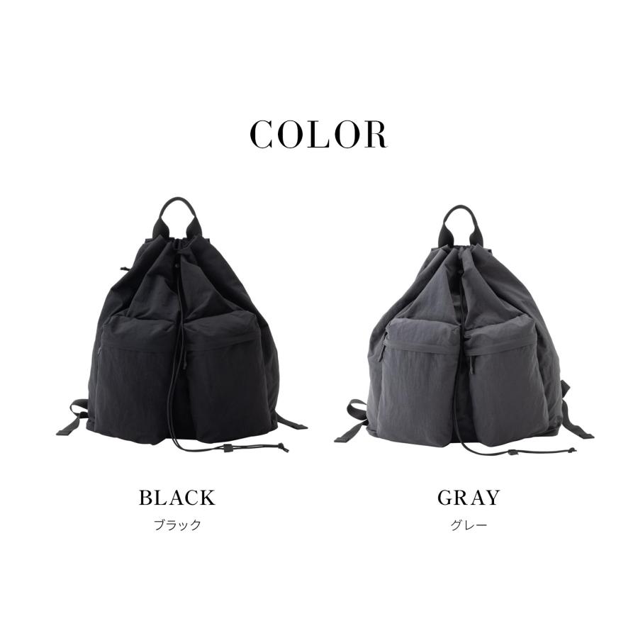 バッグ SLOW Span Nylon - Drawstring Daypack - Span Nylon - Drawstring Daypack -｜SLOW – スロウ 公式ECサイト | 革