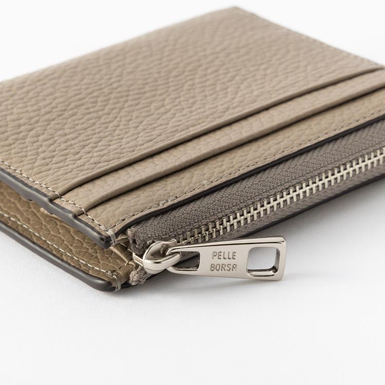 PELLE BORSA ペレボルサ 財布 二つ折り ミニ財布 L字ファスナーミニ