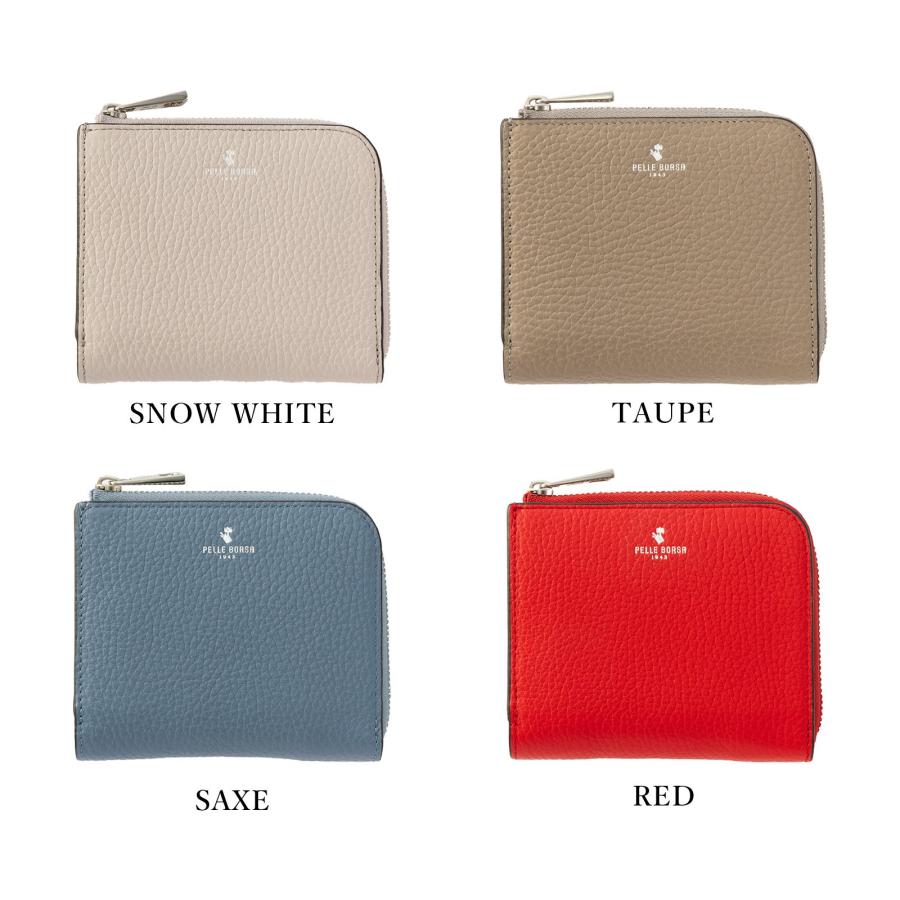 PELLE BORSA ペレボルサ 財布 二つ折り ミニ財布 L字ファスナーミニ