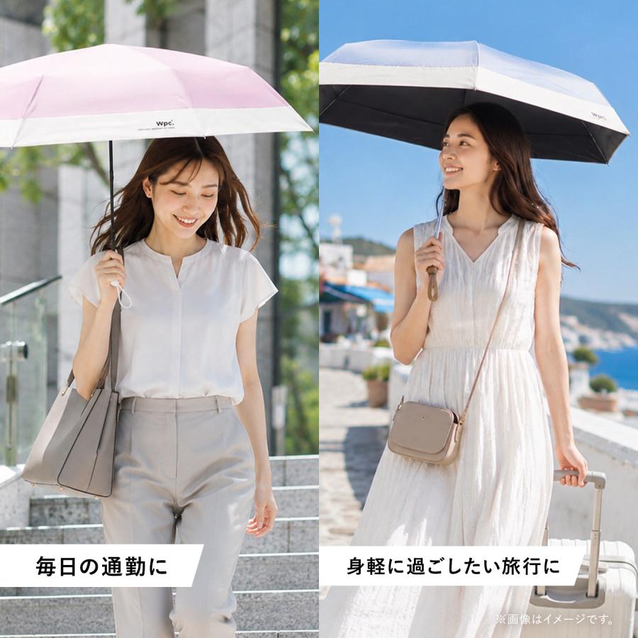 Wpc. 正規品 日傘 折りたたみ 完全遮光 100％ UVカット 晴雨兼用