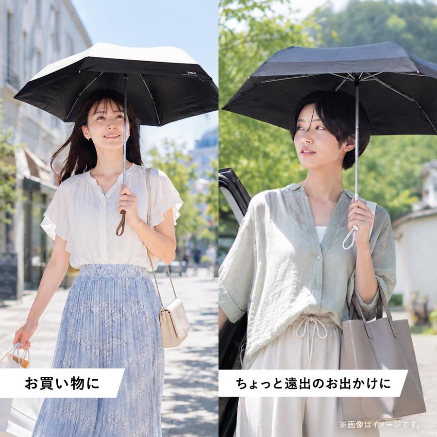 Wpc. 正規品 日傘 折りたたみ 完全遮光 100％ UVカット 晴雨兼用