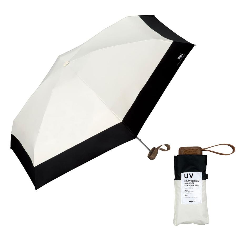 Wpc. 正規品 日傘 折りたたみ 完全遮光 100％ UVカット 晴雨兼用
