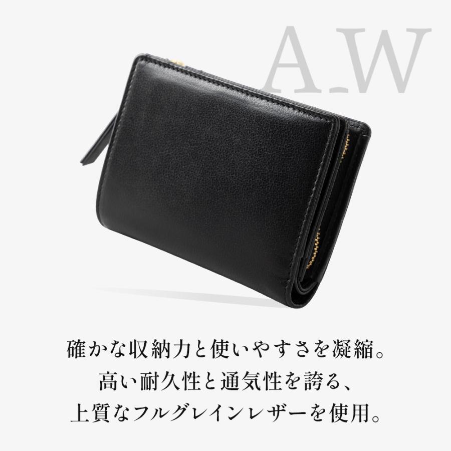 A_W 正規品 アウ 財布 二つ折り ミニ財布 BILLFOLD L ZIP PURSE M ビル