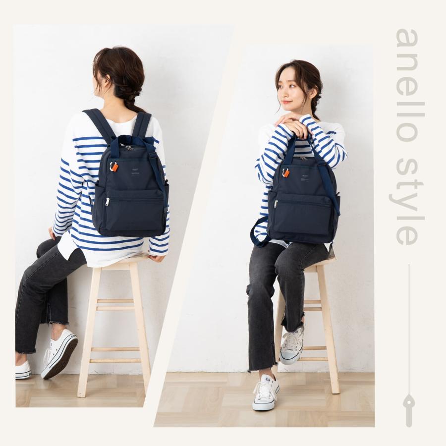 【色: デニムブルー】[アネロ] 2WAY リュック A4 多収納 POST A 色: デニムブルー】[アネロ] 2WAY リュック A4 多収納 POST Aの通販 by