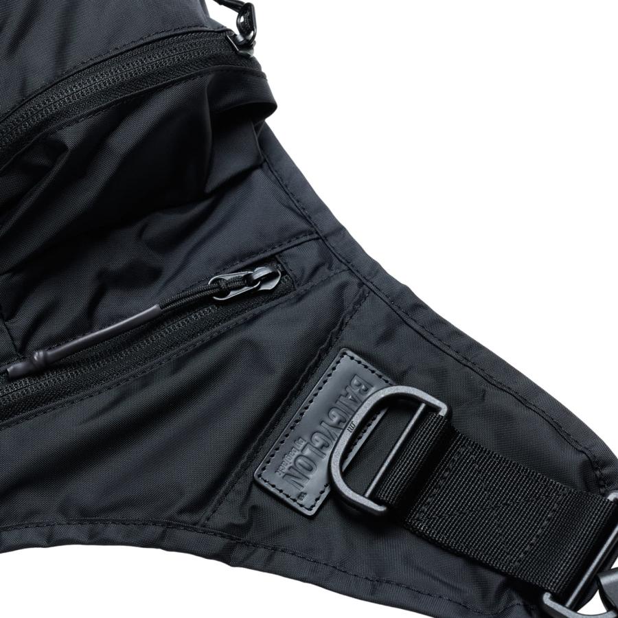 bagjackボディバッグ　黒 bagjack(バッグジャック) hipbag ヒップバッグ 鞄 ポーチ ボディバッグ