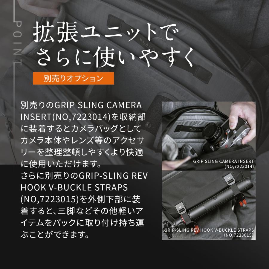 正規品 BLACK EMBER ブラックエンバー バッグ ショルダーバッグ GRIP SLING 12 EMBERTEX メンズ レディース 12L 14インチ 肩がけ 斜めがけ PC収納 ブランドの画像