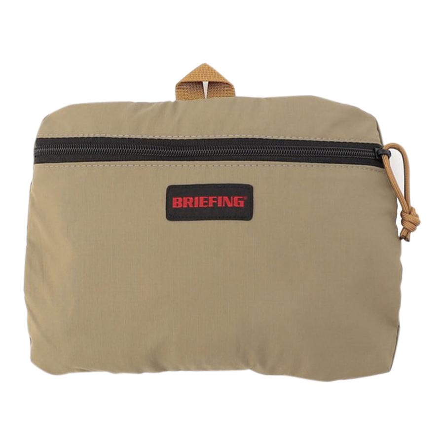 BRIEFING ブリーフィング 少し光沢のあるレッドのラウンドバッグ BRIEFING（ブリーフィング） 正規品 バッグ トートバッグ サブバッグ