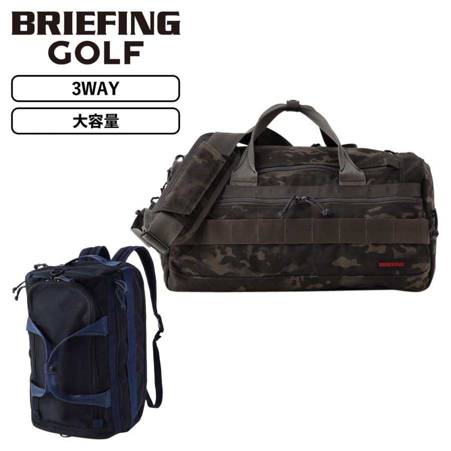 ブリーフィング　3way ボストンバッグ　マルチカム　BRIEFING ゴルフ BRIEFING - TURF WIRE 1000D / ボストンバッグ マルチカムブラック