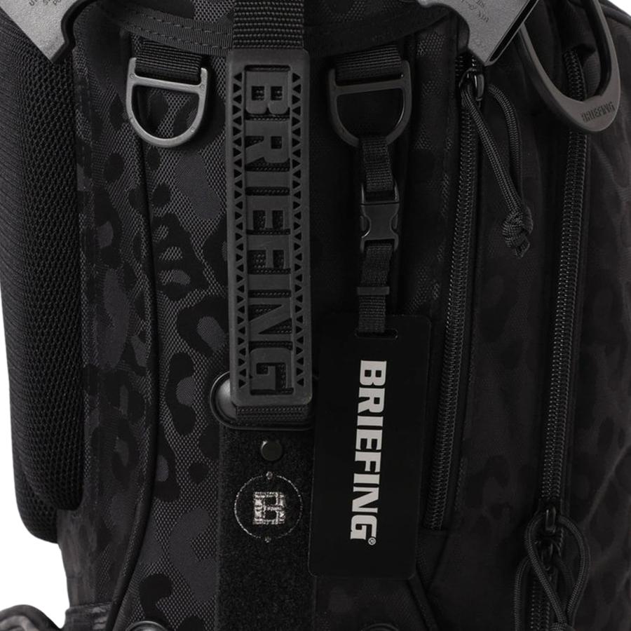 BRIEFING GOLF スタンドバッグ 黒　レオパードヘッドカバーセット BRIEFING GOLF 正規品 ブリーフィング ゴルフ キャディバッグ