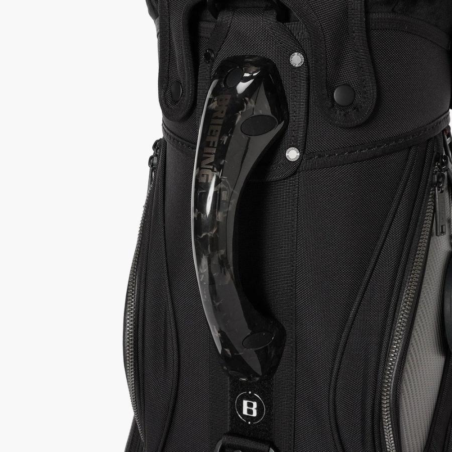 未使用級✨希少✨BURBERRY GOLF キャディバッグ 黒 フルセット ノベルティ付】PREMIUM CARBON ブリーフィングゴルフ キャディバッグ