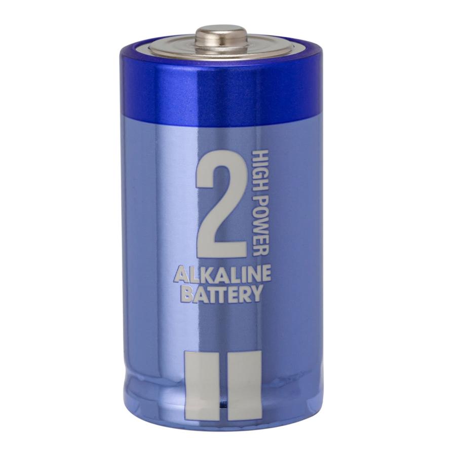 乾電池 ハイパワー 単2形 10本セット (2パック×5) アルカリ乾電池 保存 