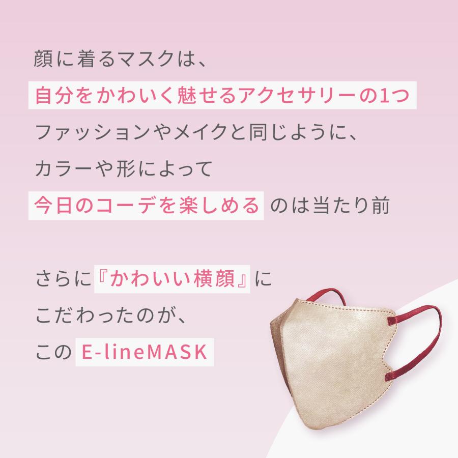 マスク習慣 マスク E-Lineマスク イーラインマスク 39枚入り 立体